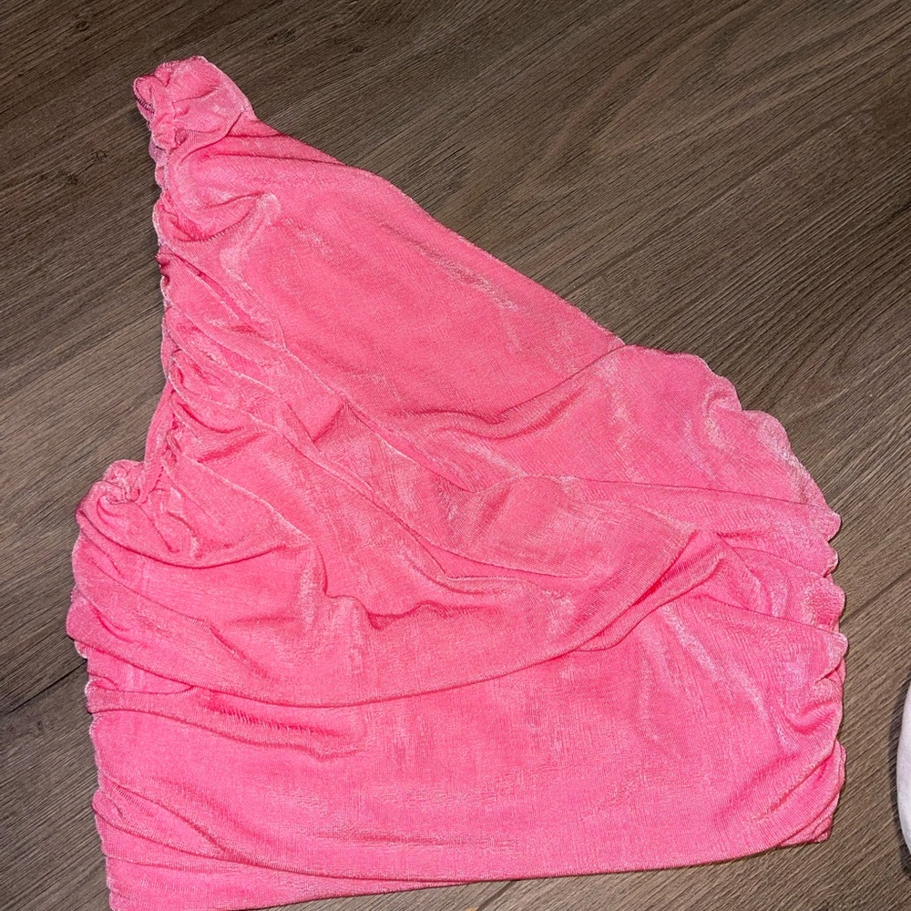 Amazon Pink Crop Top